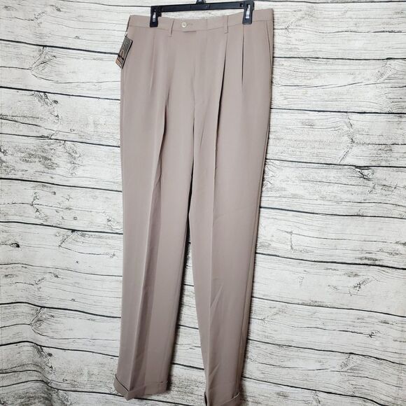 Haggar Relaxed Fit Dress Pants Size 34X34 NWT - Picture 1 of 11